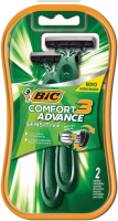 Bic Aparelho De Barbear Comfort 3 Advance Pele Sensível Verde C/ Fita Lubrificante 9298501 Embalagem Leve 4 Pague 3