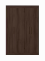 Guarda-roupa Bartira Ville Com 4 Portas, 2 Gavetas E 2 Prateleiras – 134cm De Largura – Avelã/Capuccino
