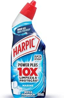 Harpic Desinfetante Sanitário Líquido Power Plus Desodorizador 200Ml Preto