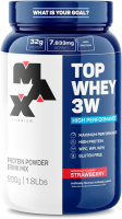Max Titanium Top Whey 3W Mais Performance 900G Morango –
