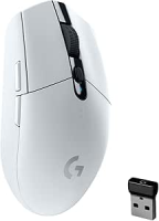 Mouse Gamer Sem Fio Logitech G305 LIGHTSPEED com 6 Botões Programáveis e Até 12.000 DPI – Branco
