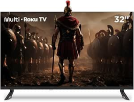 Multi Roku TV 32″ Smart com imagem HD 3 HDMI 2 USB compatível com Alexa e Google Home – TL052M