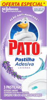 Pato Desodorizador Sanitário Pastilha Adesiva Lavanda 3 Unidades Promocional