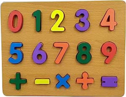 Quebra Cabeça Numerais E Símbolos Matemática Educativo Madeira