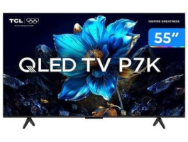Smart TV 55″ TCL 4K UHD QLED 55P7K Google TV AiPQ Google Assistente 3 HDMI 1 USB