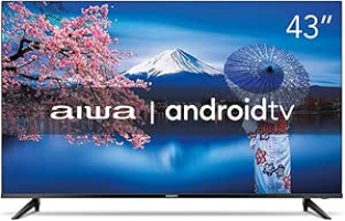 Smart TV Aiwa 43”, Android, Full HD, Borda Ultrafina, HDR10, Dolby Áudio – AWS-TV-43-BL-02-A