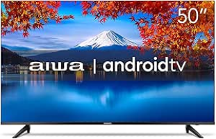 Smart TV Aiwa 50”, Android, 4K, Borda Ultrafina, HDR10, Dolby Áudio – AWS-TV-50-BL-02-A